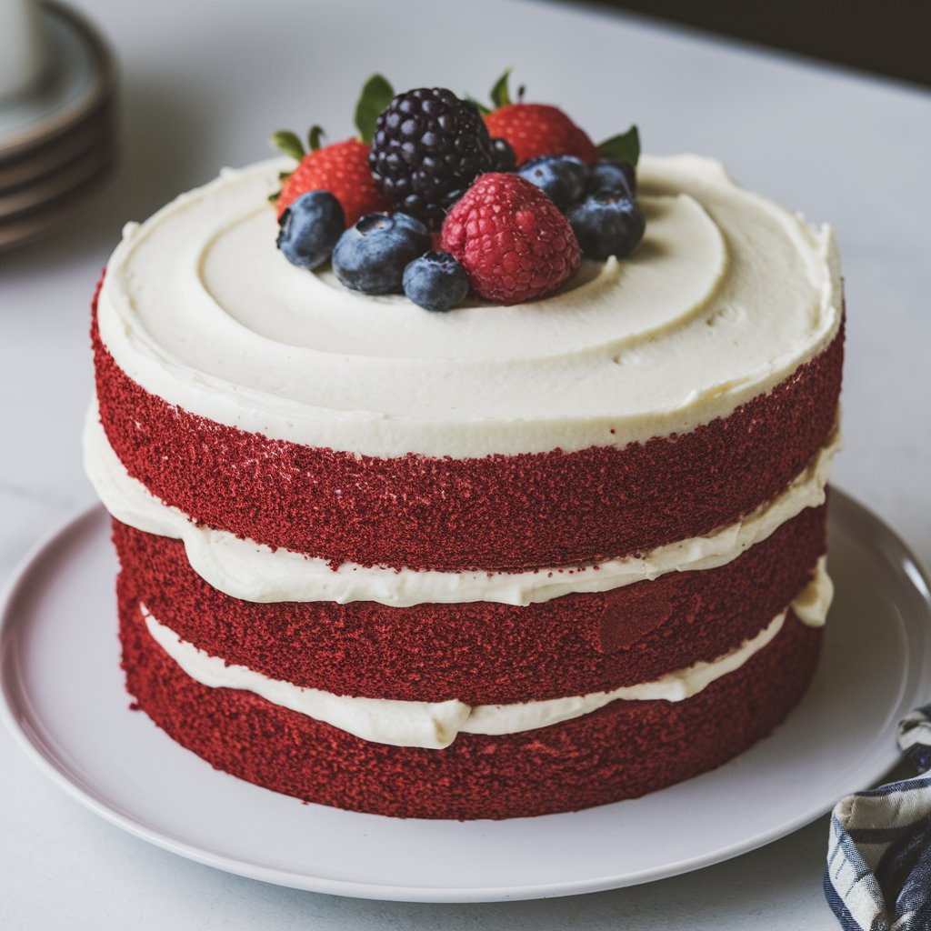 BEST Red Velvet Cake! Ultra moist, buttery, tender, and soft cake with the best red velvet flavor. Finished with easy cream cheese frosting.