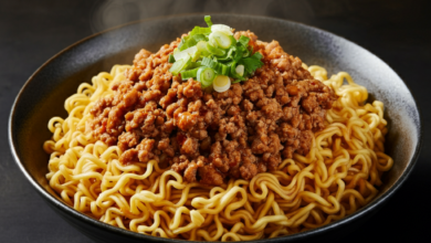 Ramen Noodles & Pork Mince