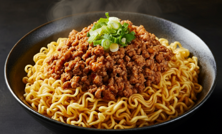 Ramen Noodles & Pork Mince