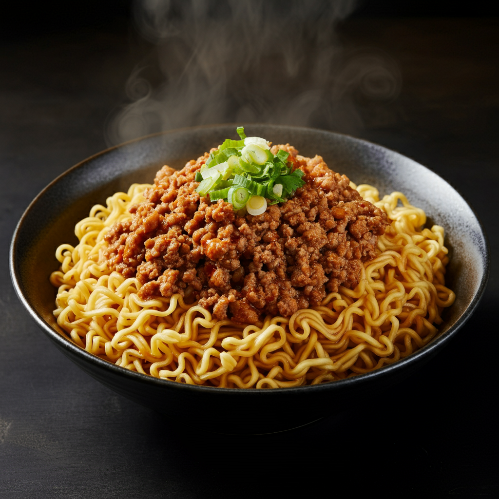 Ramen Noodles & Pork Mince