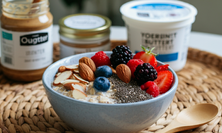 This simple overnight oats recipe is a nutritious, prep-ahead breakfast ideal for hectic mornings. Personalize it with your favorite toppings!