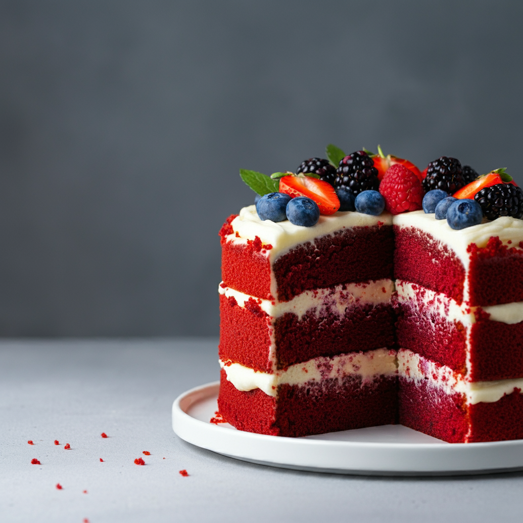 BEST Red Velvet Cake! Ultra moist, buttery, tender, and soft cake with the best red velvet flavor. Finished with easy cream cheese frosting.