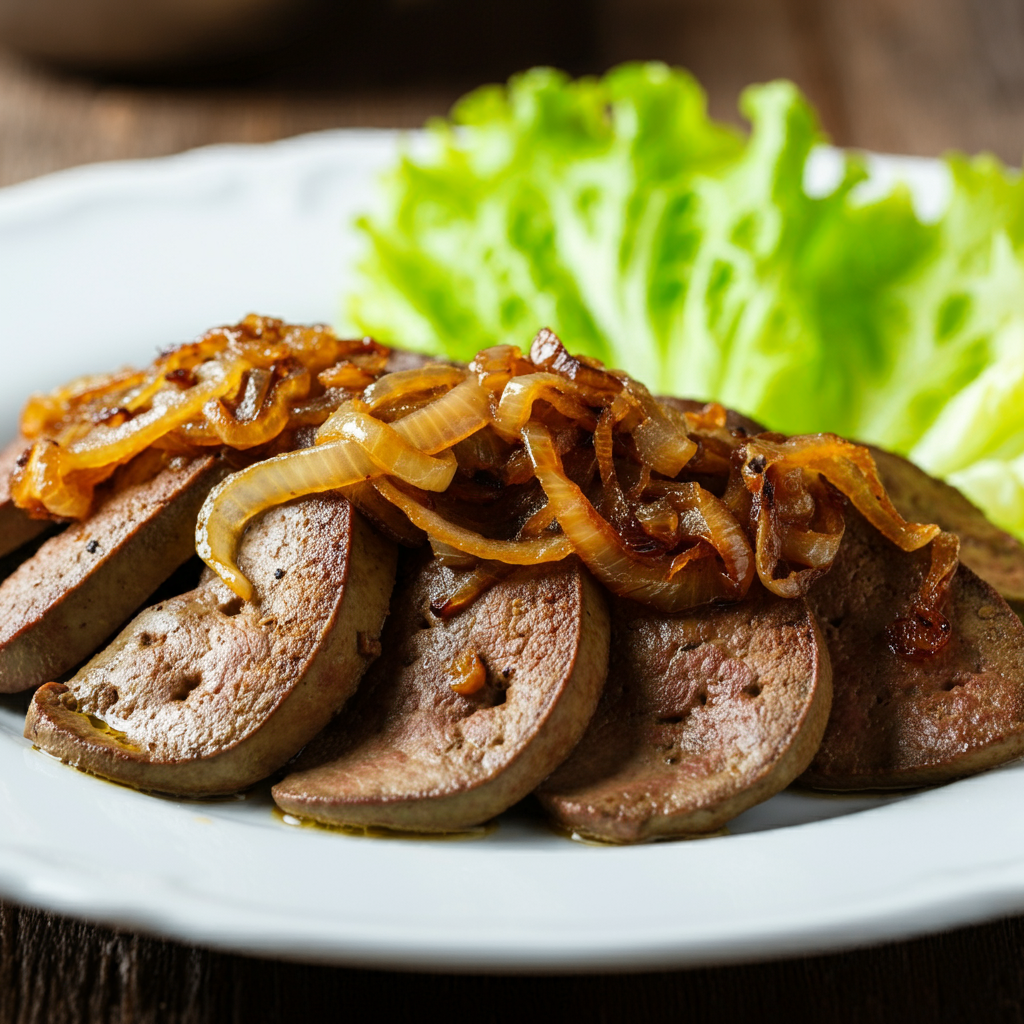 Beef Liver with Caramelized Onions