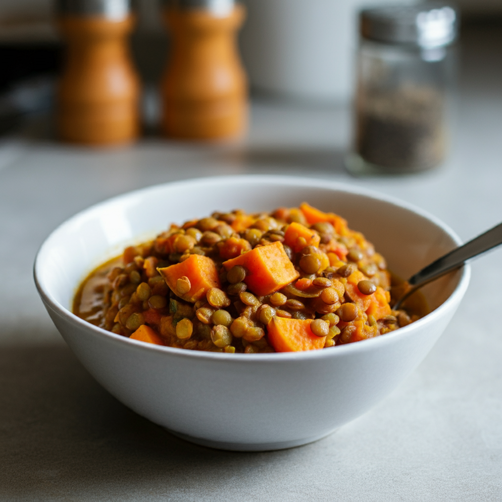 Sweet Potato and Lentil Curry