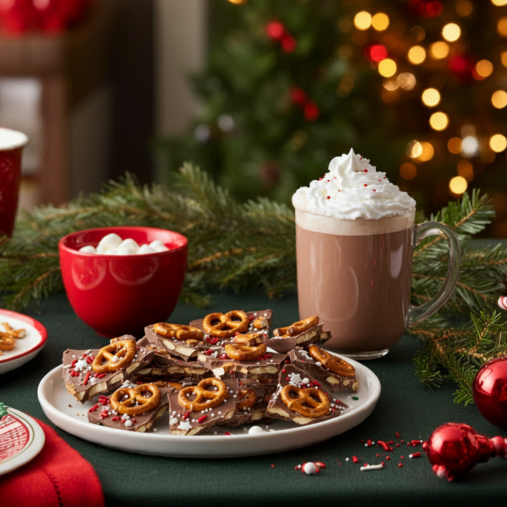 Christmas Crack with Pretzels