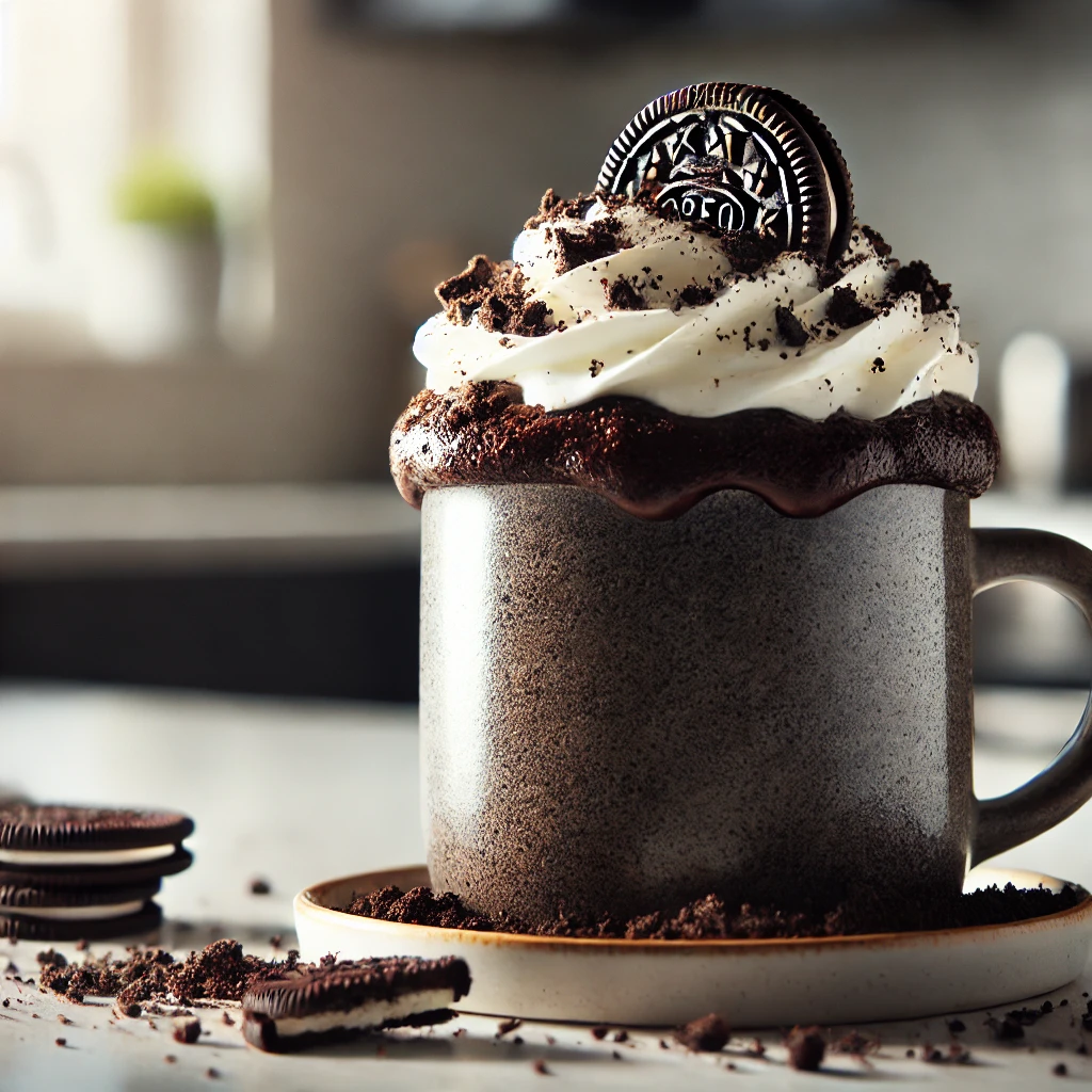 Make this quick Oreo Mug Cake in just 5 minutes! Enjoy a delicious single-serving dessert with Oreo flavo