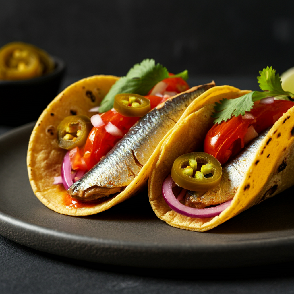 Spicy Sardine Tacos